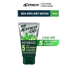 Sữa rửa mặt X-Men Go DETOX Than Tre Hoạt Tính 100G
