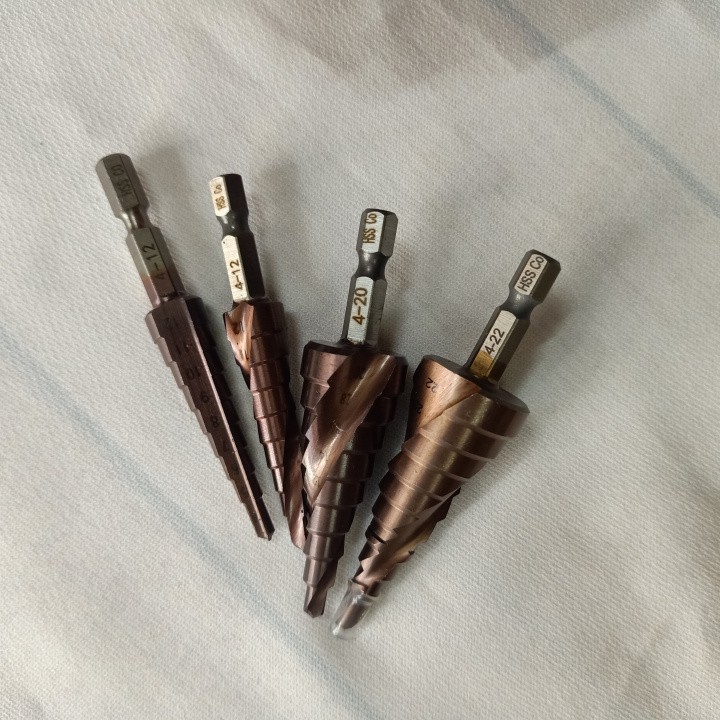 Mũi khoan bước HSS Coban M35 4-12 , 4-20 , 4-22 , 5-27 , 4-32 , 6-35 (mm) khoan inox,sắt,thép,gỗ,...