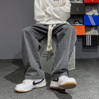 Musim umur angin menenun tali seluar jeans vintaj lelaki lurus longgar berkaki lebar trend panjang qiu dong/Age season wind weave a draw string vintage boys straight loose wide-legged pants of dong long