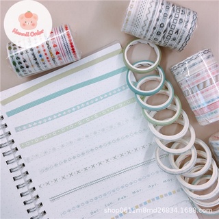 Set 12 washi tape mini trang trí sổ