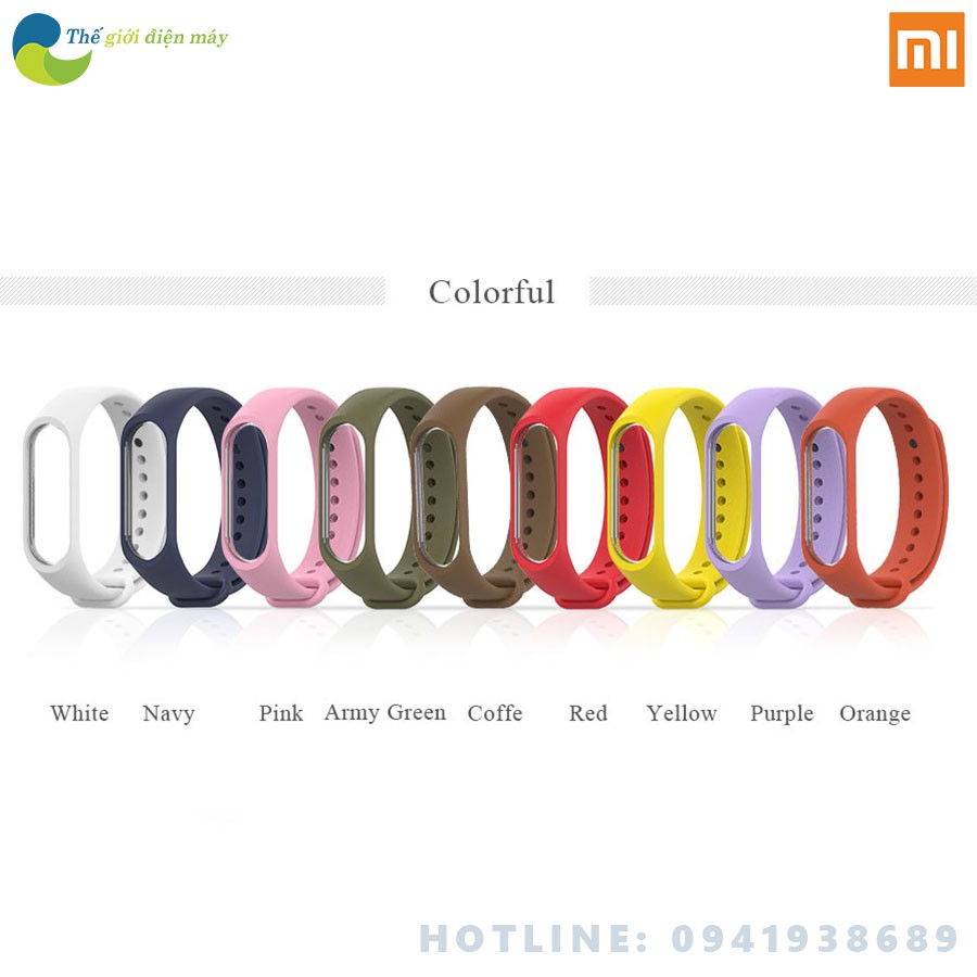 Dây đeo cao su thời trang cho đồng hồ thông minh xiaomi mi band 3 mi band 4