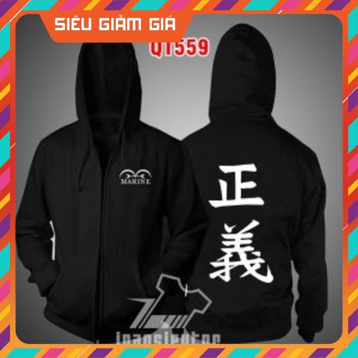 Áo khoác ĐEN hải quân ONE PIECE đẹp nhất rẻ chất lượng