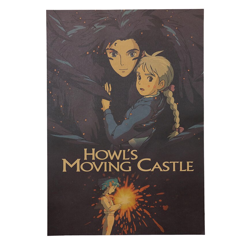 Tên của bạn bởi Miyazaki Lâu đài di động Poster Hoạt Hình anime 50X35Cm