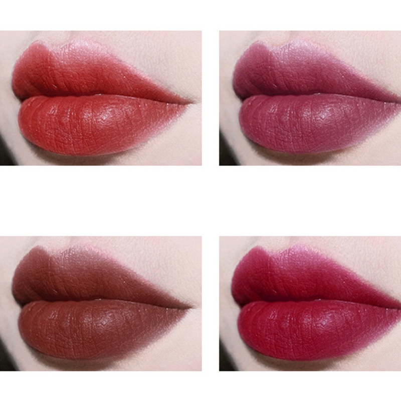 Set 4 Son Kem Lì Kháng Nước Lâu Trôi Mềm Mượt Như Nhung Thương Hiệu brroa