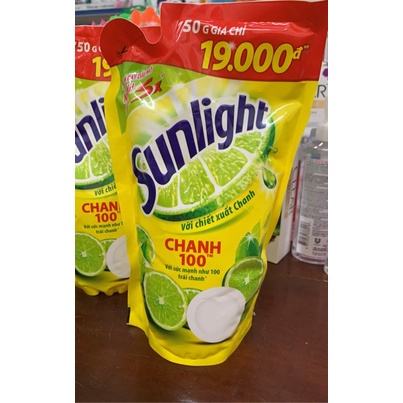 Nước Rửa Chén Sunlight Chanh/Trà Xanh Túi 750g