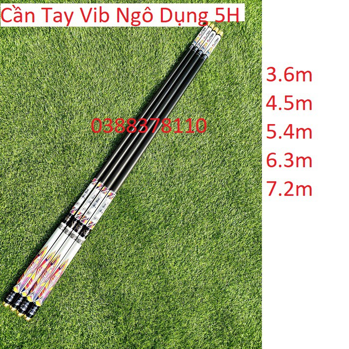 Cần Câu Tay Vib Ngô Dụng 5H, Đặc Biệt Tặng Kèm Thêm Ngọn Phụ