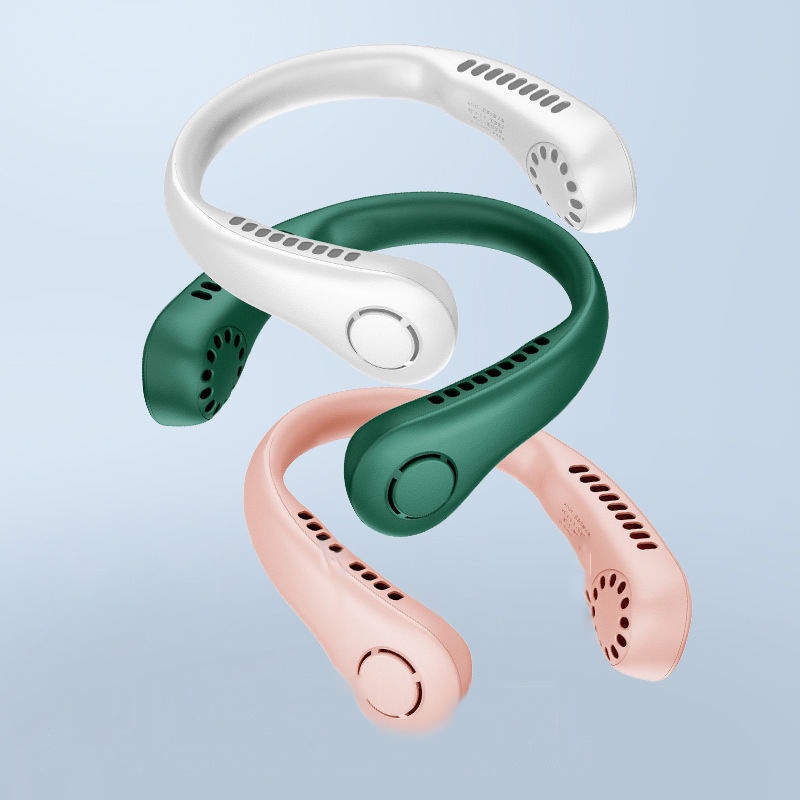 Quạt Đeo Cổ Làm Mát Cổng Sạc usb Kích Thước Nhỏ Gọn Yên Tĩnh