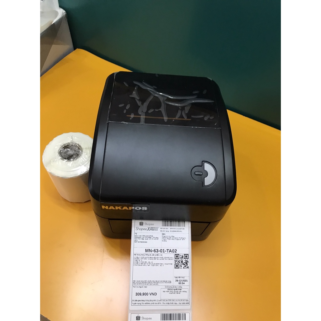 Max-Tem nhiệt 75x100 mm, decal 7.5 x 10 in nhãn, in vận đơn, Giấy in Đơn Hàng, Giấy in Đơn SHOPEE,Giấy in nhiệt A7,  đơn