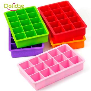 15-Cavity Large Ice Cube DIY Silicon Tray Pudding Jelly Maker Mold Square Mould