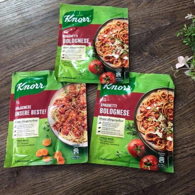 Gia vị nấu mì ý Spaghetti Knorr gói 38g tiện lợi