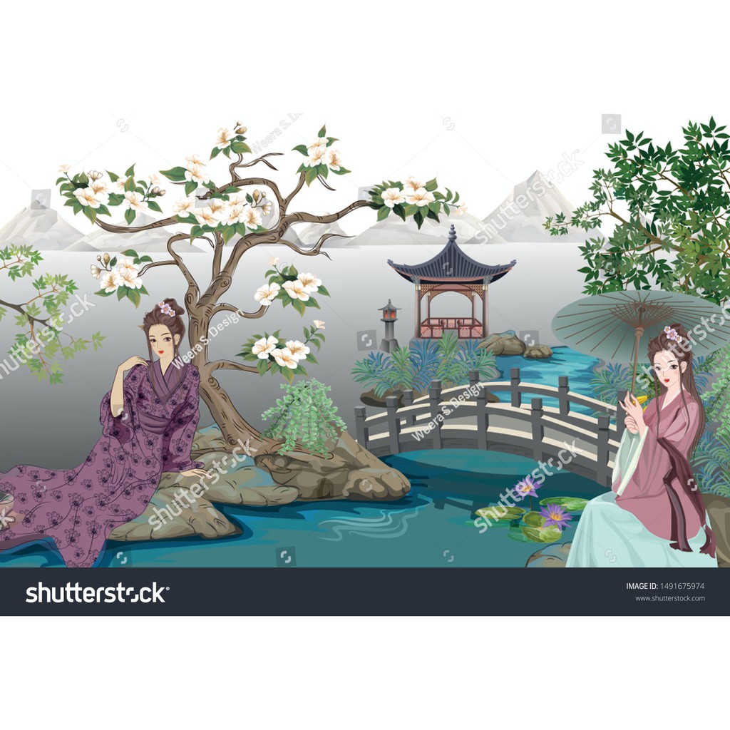 Tranh lụa 3d Hồng Kông Hoạt Hình Kích Thước 1,5m x 2m HKHH01