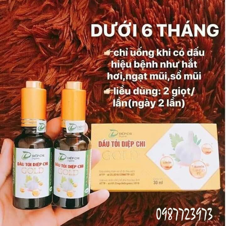 Dầu Tỏi Diệp Chi Gold Plus Và Tinh Dầu Tràm xứ Huế Hiểu Nhi