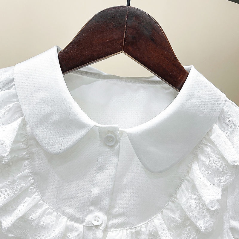 Áo Sơ Mi Tay Ngắn Phong Cách Mới 2022 Cho Bé Gái