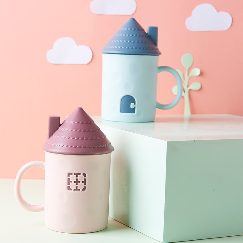 Bộ Cốc Đánh Răng Bằng Nhựa Họa Tiết Hoạt Hình Dễ Thương Cho Cặp Đôi