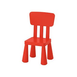 Ghế tựa đỏ Mammut Ikea