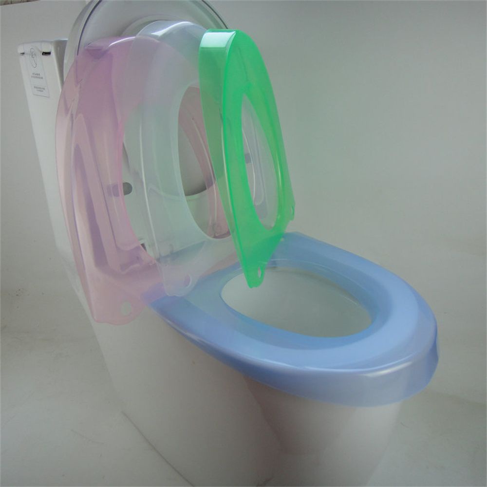 Tấm lót bệ ngồi toilet hình chữ O màu trơn có thể giặt sạch phù hợp bốn mùa thông dụng cho phòng tắm