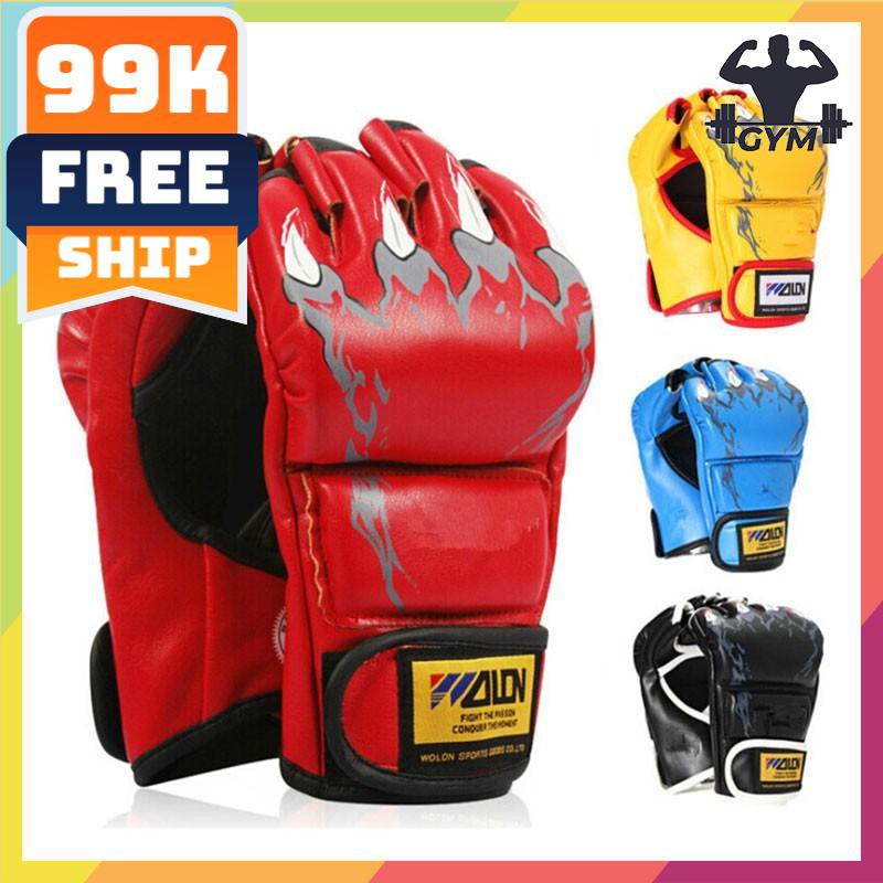 FLASH SALE🎁 Găng tay đấm bốc hở ngón-Găng tay MMA tập võ-freeship 50k-giảm giá rẻ vô địch-hà nội & tphcm