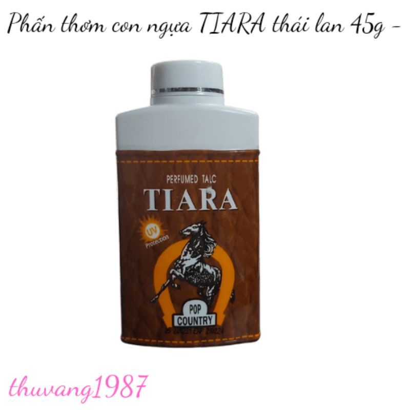 Now ship - Phấn thơm con ngựa Tiara thái lan chai 45g-90g-180g