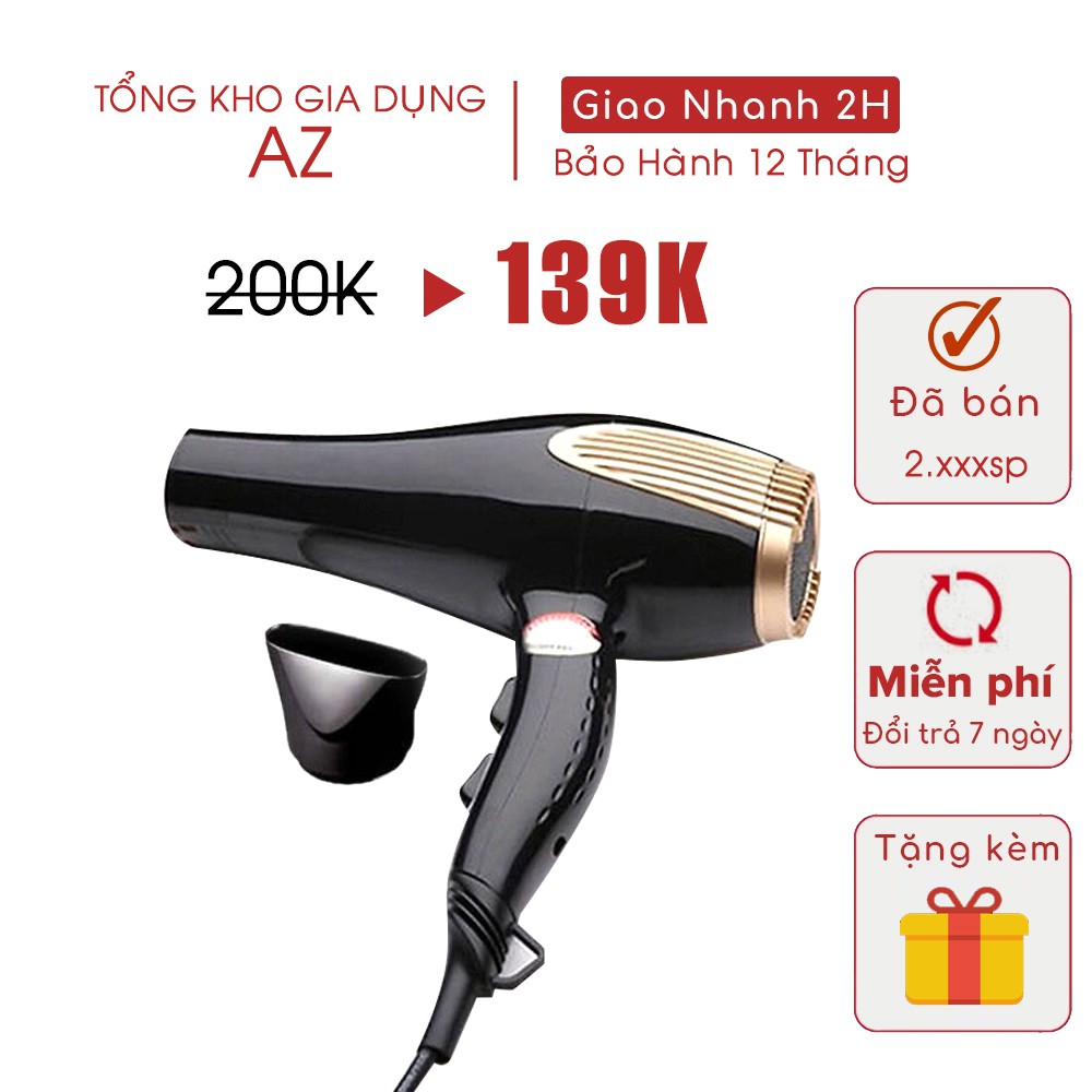 Máy sấy tóc cao cấp Philips PH-6615 2 chiều 3000w - Sấy tạo kiểu công suất lớn -BH 6 tháng