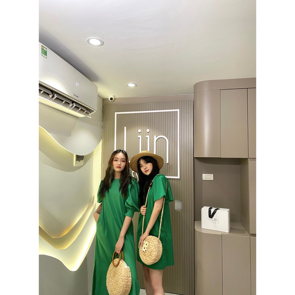 LIIN - Đầm nữ dài thiết kế tay bồng đính khuy sau lưng độc đáo | BigBuy360 - bigbuy360.vn