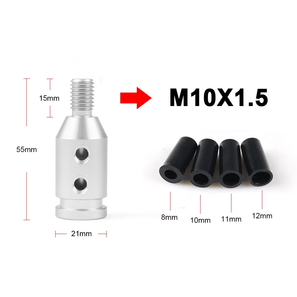 Bộ Chuyển Đổi Cần Số Xe Hơi Bằng Hợp Kim Nhôm Thông Dụng Cho M10x1.5 / M12x1.25