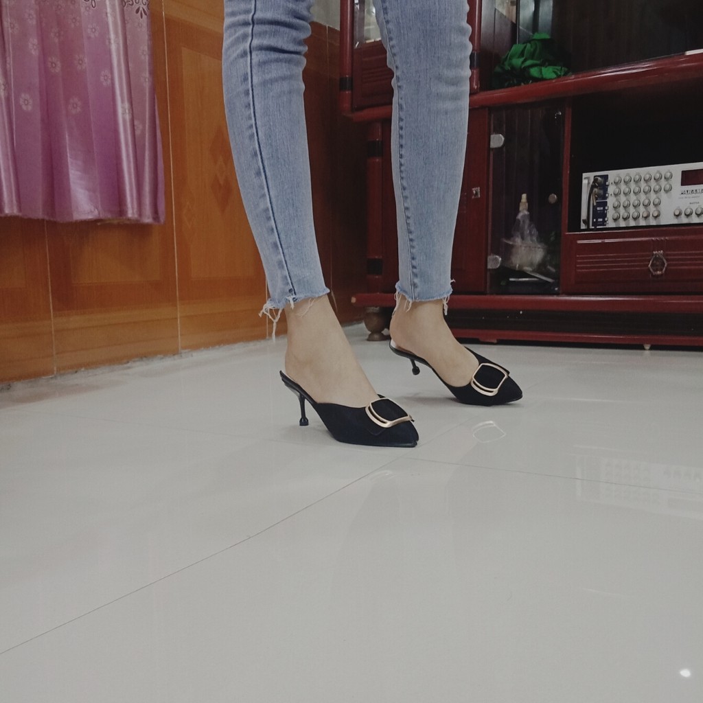 Sục nữ 💝 FREESHIP 💝giày sục nữ JINAODA cao cấp gót nhọn 7cm , chất liệu đặc biệt trẻ trung , sang trọng | BigBuy360 - bigbuy360.vn