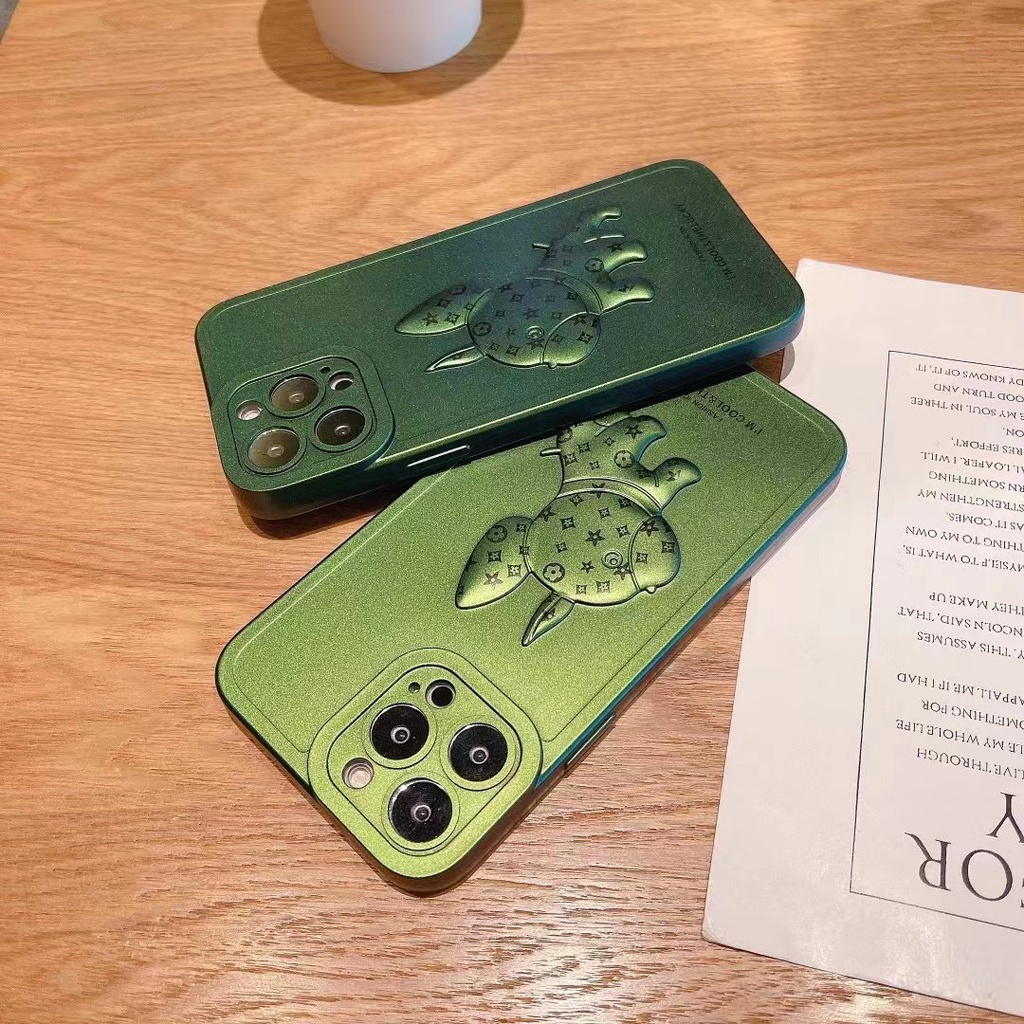 💕CUTE 💕 Ốp Điện Thoại Hình Chó Bull LV BẢO VỆ CAMERA VIỀN VUÔNG iphone IP 7 8 X XS 11 12 13 PLUS PRO MAX