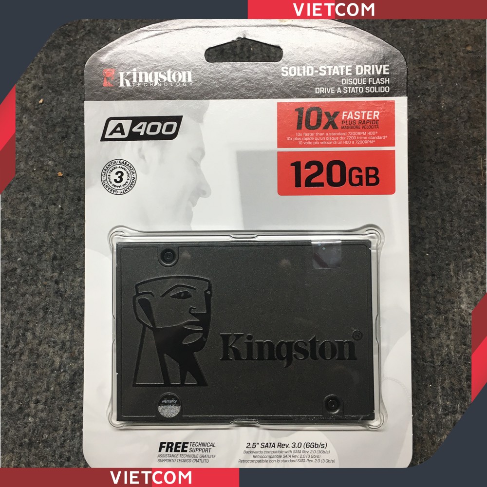[Mã ELMS4 giảm 7% đơn 500K] Ổ Cứng SSD Kingston 120GB Sata III 2.5'' - Model: SA400S37/120G Bảo Hành 36 Tháng | BigBuy360 - bigbuy360.vn