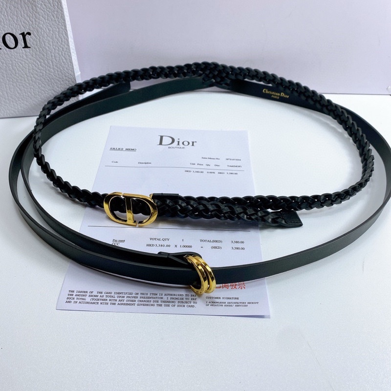 Thắt lưng thời trang nữ thương hiệu Dior CD cao cấp da thật
