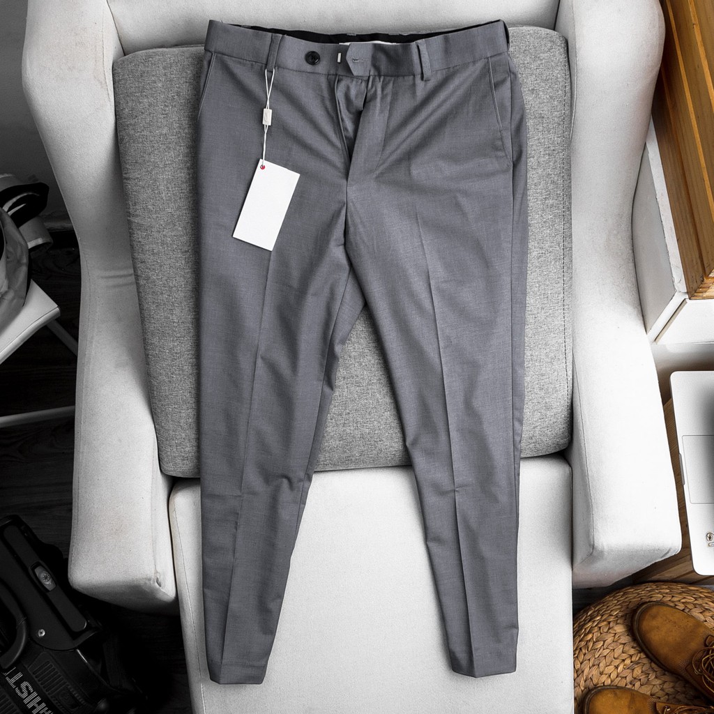 Quần Âu Nam Cạp Trun Ẩn Đẹp dáng Slimfit ống đứng - Co Giãn Thoải Mái A2Q - Top 1 Hàng Xuất Dư Hàn | BigBuy360 - bigbuy360.vn