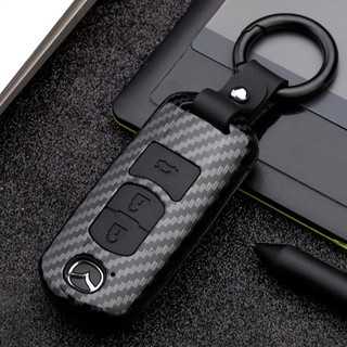 Vỏ ốp vân carbon dành cho chìa khóa ô tô Mazda CX5 3 6