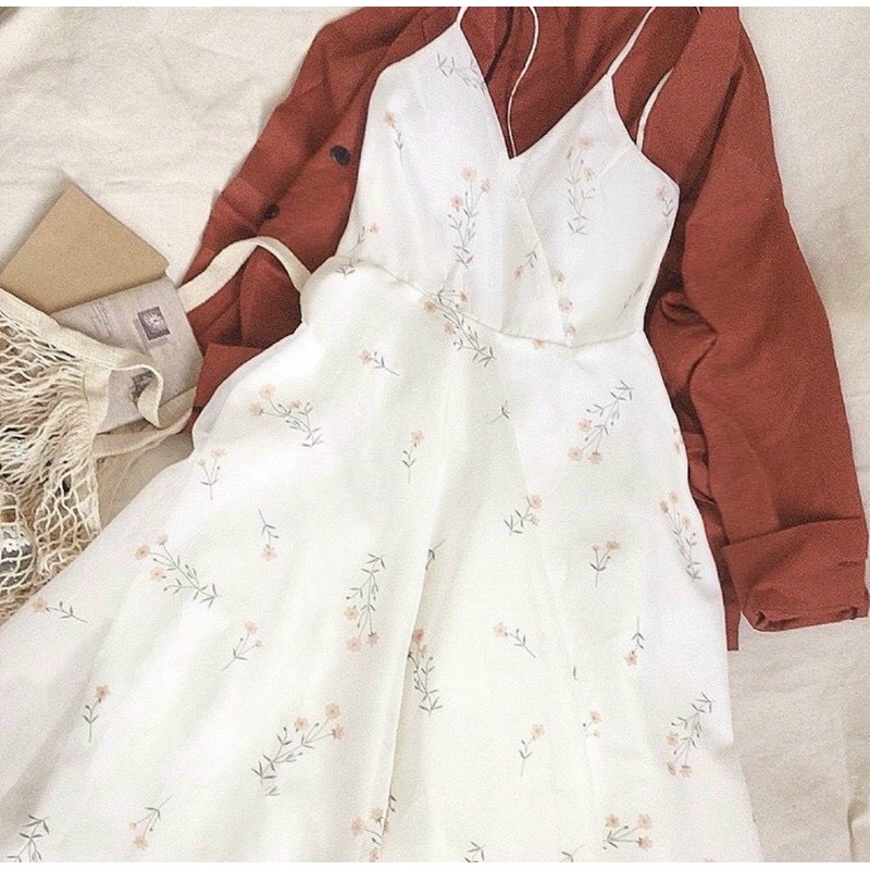 [Mã WAMT1505 giảm 10K đơn 0K] Đầm midi hoa nhí vintage 🌸🌸🌸 | BigBuy360 - bigbuy360.vn