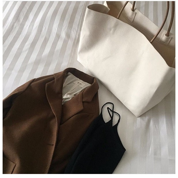 Túi tote vải bố đeo vai dung tích lớn