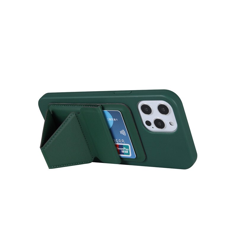 Ốp Điện Thoại Da Kèm Ngăn Đựng Thẻ Khóa Nam Châm Cho iphone 15 12 13 14 pro max 12 mini 13mini 15plus