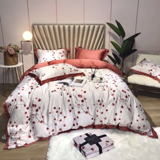 Trọn bộ chăn ga gối lụa Tencel xịn xò 4 món sẵn hàng