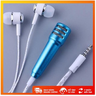 Mic mini - Xả Kho - Tai nghe đa năng có micro mini hát karaoke cao cấp