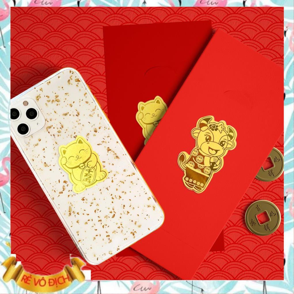 Miếng Dán Sticker Tài Lộc Mạ Vàng cho ốp lưng iphone 5/5s/6/6plus/6s/6splus/7/7plus/8/8plus/x/xs/11/12/pro/max/plus/case