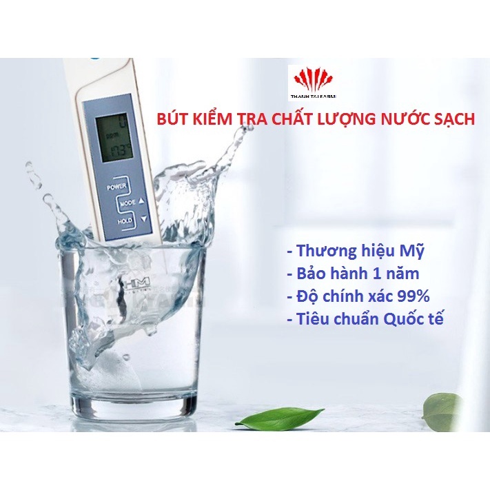 Nhập khẩu, Bút thử nước sạch, kiểm tra PH - HM digital - Thương hiệu Mỹ