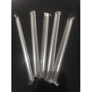 Ống hút trân châu trắng có màng bọc - set 10c