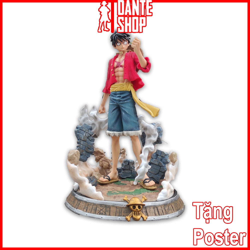 Mô Hình One Piece Nhân Vật Luffy Có Tay Haki 37CM - Fullbox