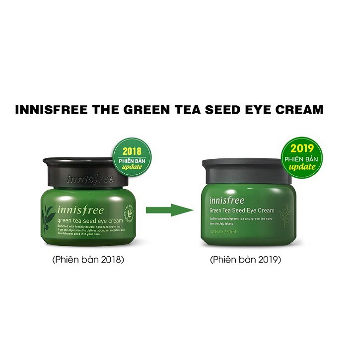 KEM DƯỠNG MẮT INNISFREE GREEN TEA SEED EYE CREAM 30ML CHÍNH HÃNG - 5606