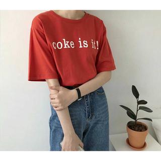 Áo tay lỡ in hình COKE