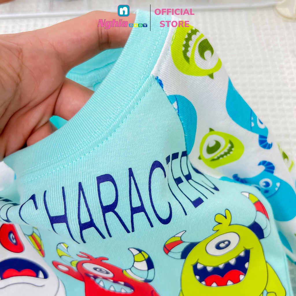 Đồ bộ dài bé trai - Bộ Quần áo dài tay bé trai - Đồ bộ dài tay cho bé trai chất bozip NGHĨA BABY dành cho bé từ 9-21kg