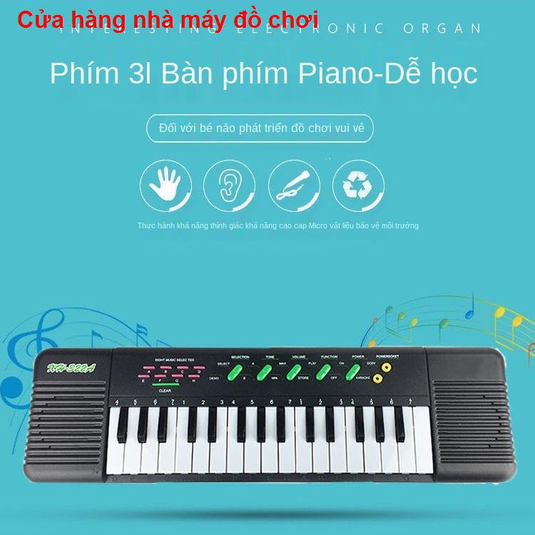 đồ chơipiano điện tử cho trẻ em mới bắt đầu giới thiệu về bé đa chức năng thiết bị âm nhạc 61 phím đồ chơi trai v