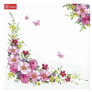 Set 02 Giấy ăn trang trí / Napkin - Decoupage