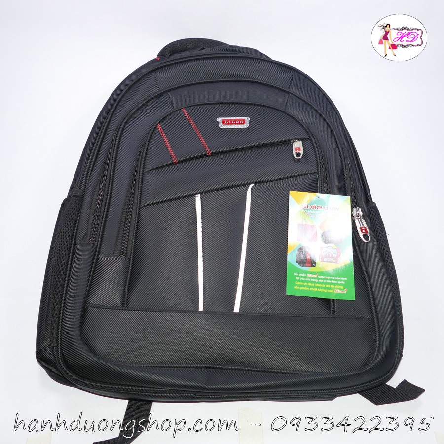 Balo laptop nam nữ thời trang Lilan rích rắc đỏ BLLT06