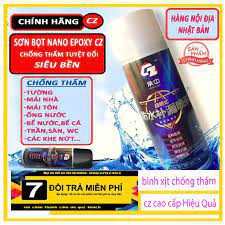 Bình Xịt Chống Thấm Nhật Bản 450ML - Xịt Chống Dột Chống Thấm Tường, Trần, Mái Nhà, Sân Thượng (CZ Màu Trắng)