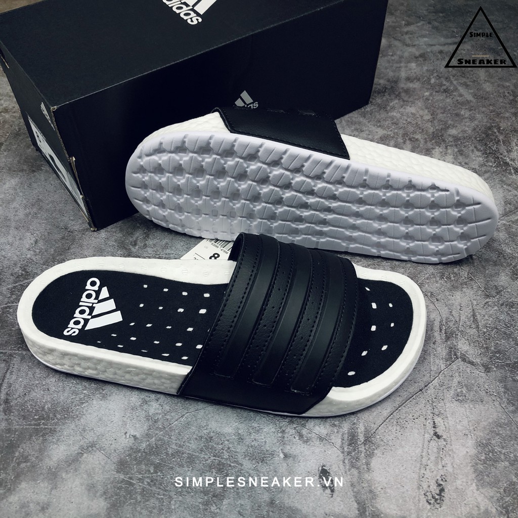 Dép Adidas Boost Chính Hãng FREESHIP Adidas Adilette Boost - Dép Quai Ngang Adilette Đế Boost Siêu Êm - Simple Sneaker