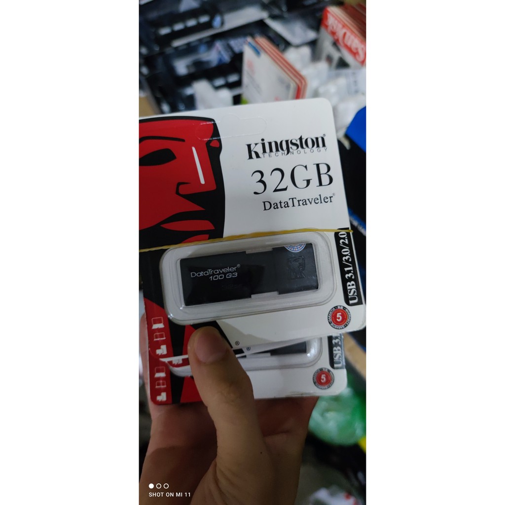 USB Kingston DT100G3 USB 3.0 32GB (Hàng chuẩn đủ dung lượng)