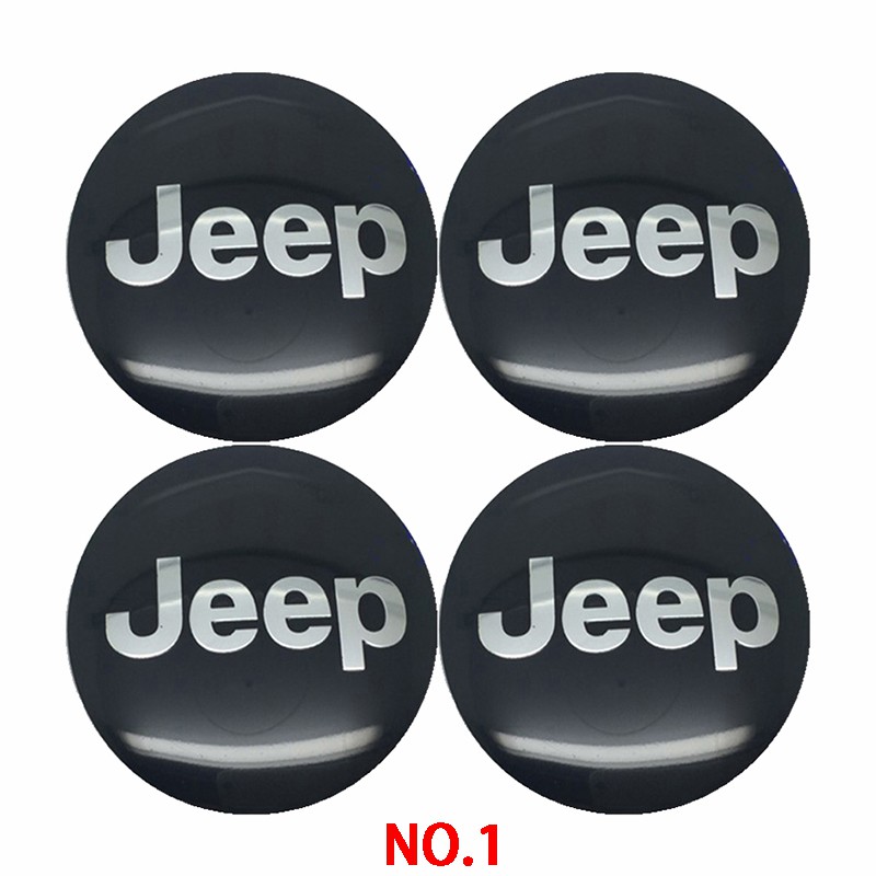 4pcs 56mm Jeep TRAIL RATED 4X4 Snow Mountain Car Wheel Center Hub Cap Sticker Auto Tire Emblem Badge Decal